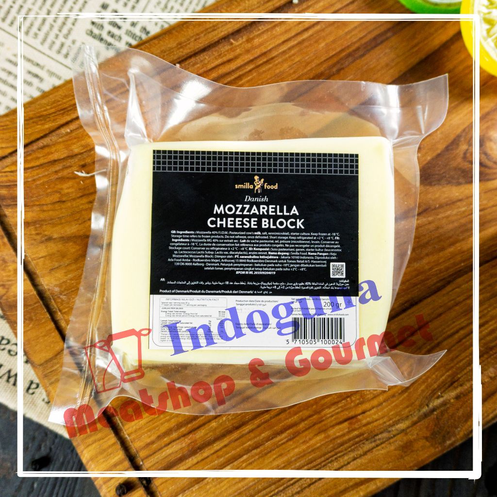 

Smilla Food Keju Mozarella Mozzarella Cheese Block 200gr