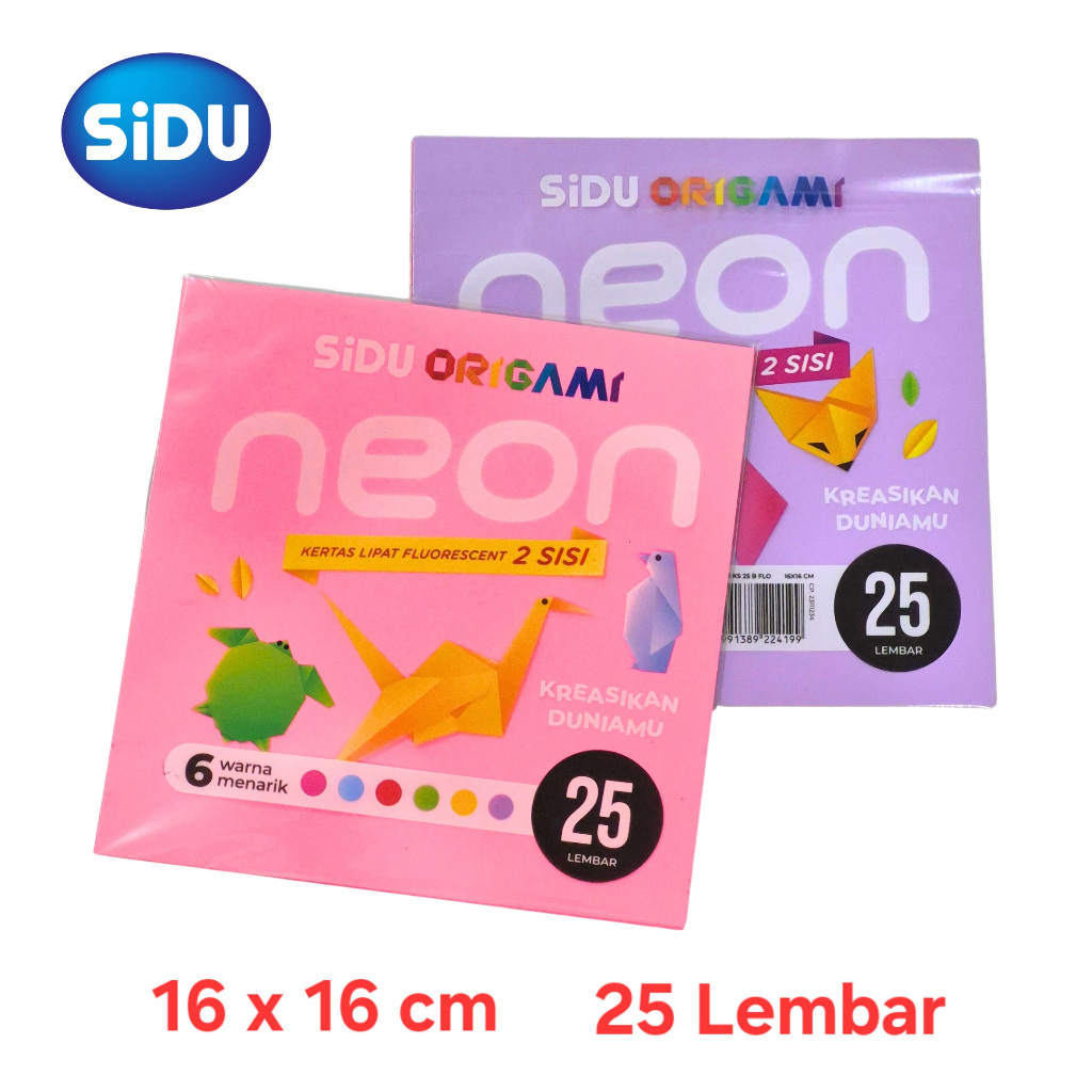 

Origami SIDU Neon 16x16 25's