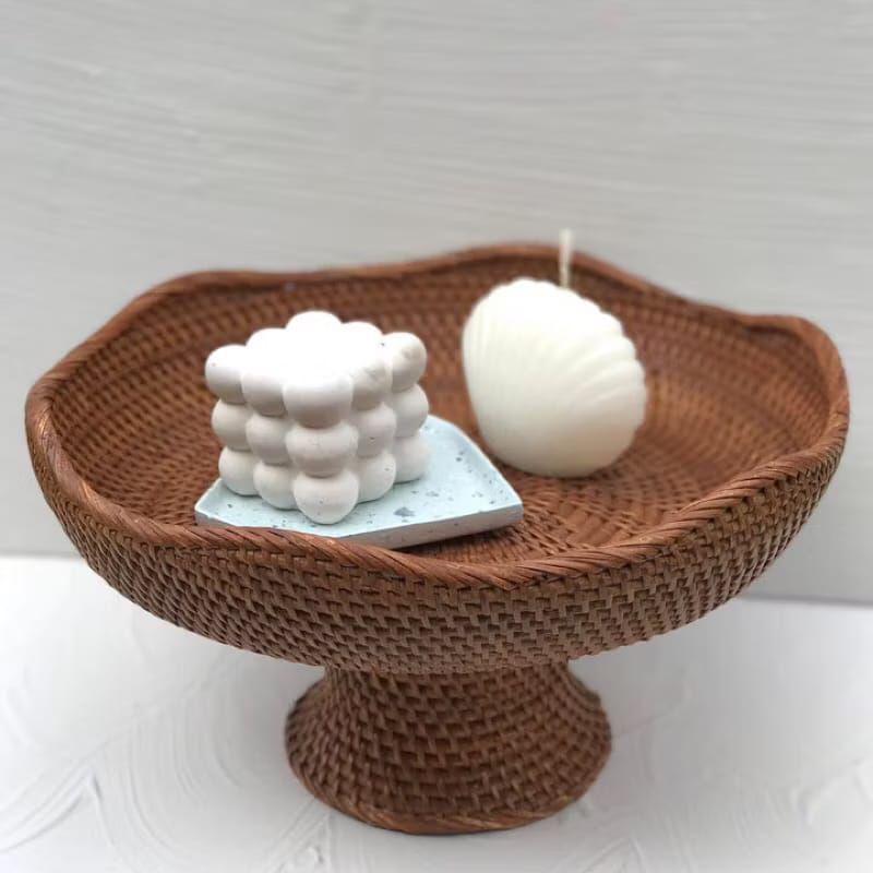 Flower Dulang Rattan | Dulang Rotan Lombok Motif Bunga | Dekorasi Seserahan Estetik