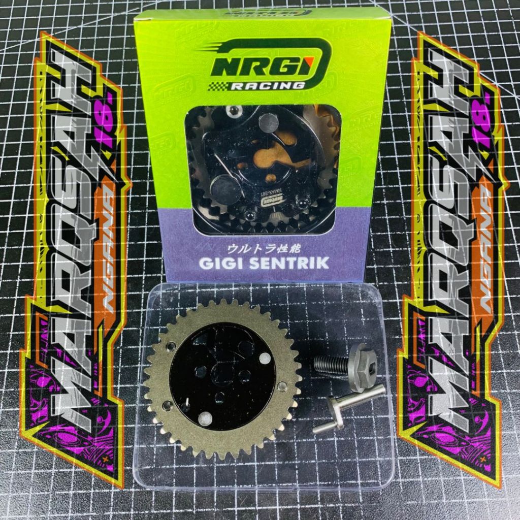 Gigi Sentrik Adjustable Dekompresi Nrgi Racing Timing Gear Geser Mx Mx King Vixion R15 Nmax Old MARQ