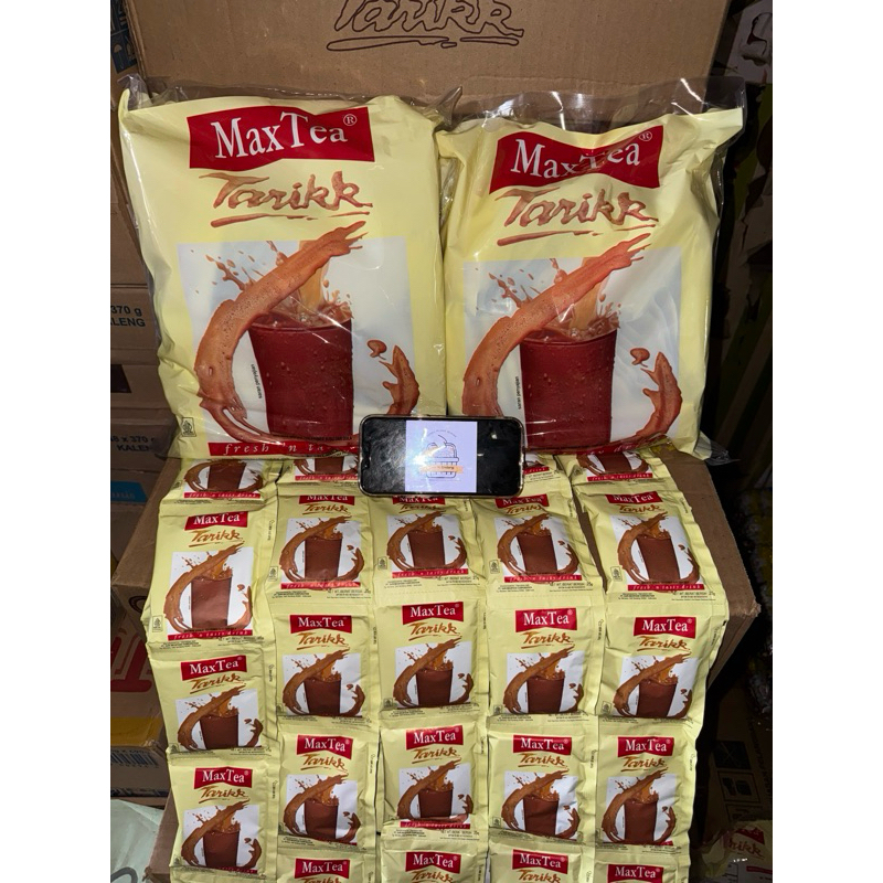 

Max Tea Tarikk 25gr - 1 Renceng (10 Sachet) | 1 Pak (5 Renceng) Harga Grosir