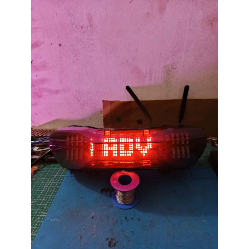 stoplamp running text honda adv stoplamp running honda adv