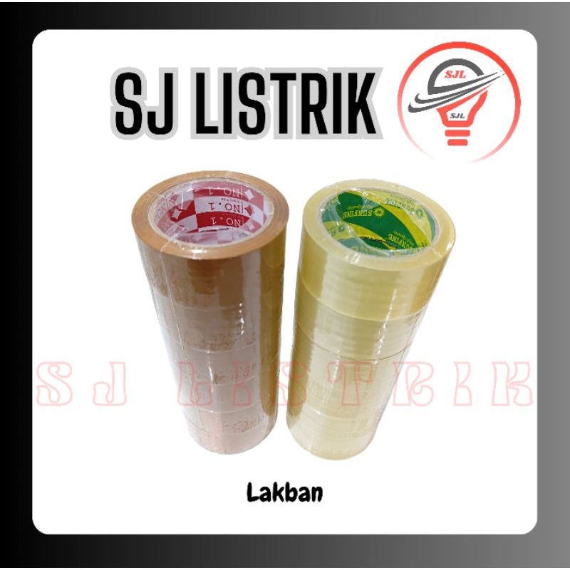 

Lakban Bening Dan Coklat 2