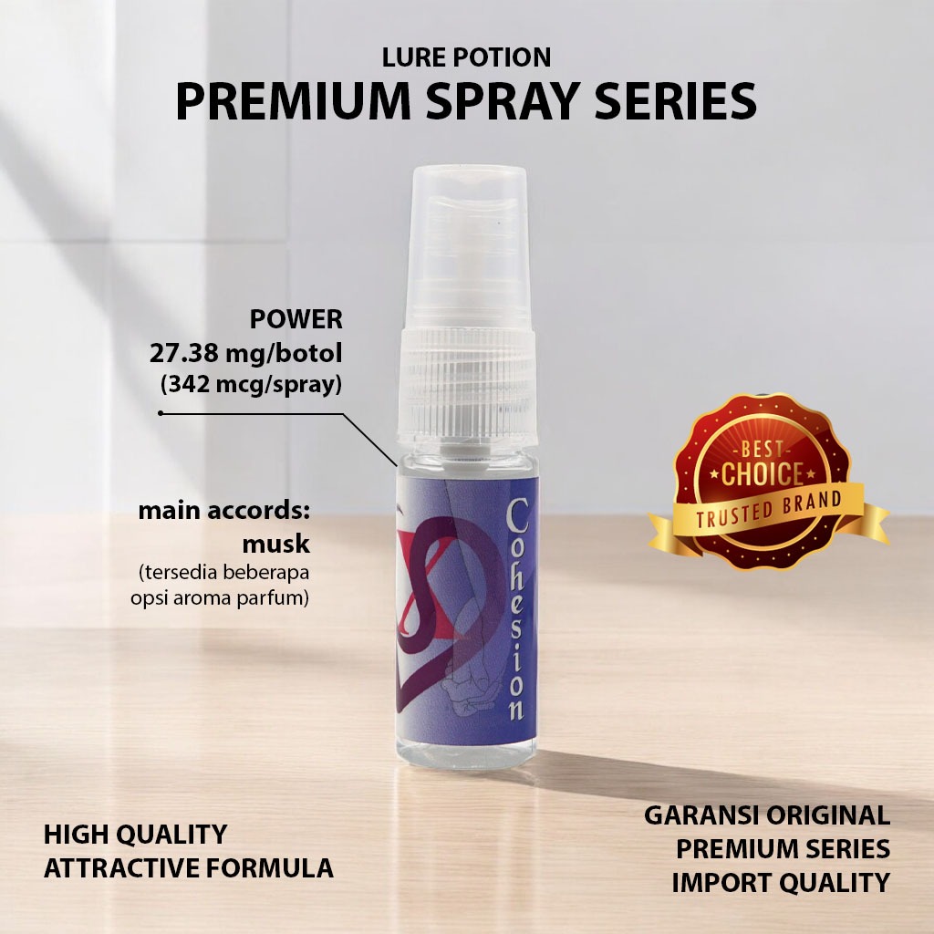 COHESION XS Parfum Pria Original PheromoneXS Parfum Pria Elegan Wangi Memikat Botol Spray