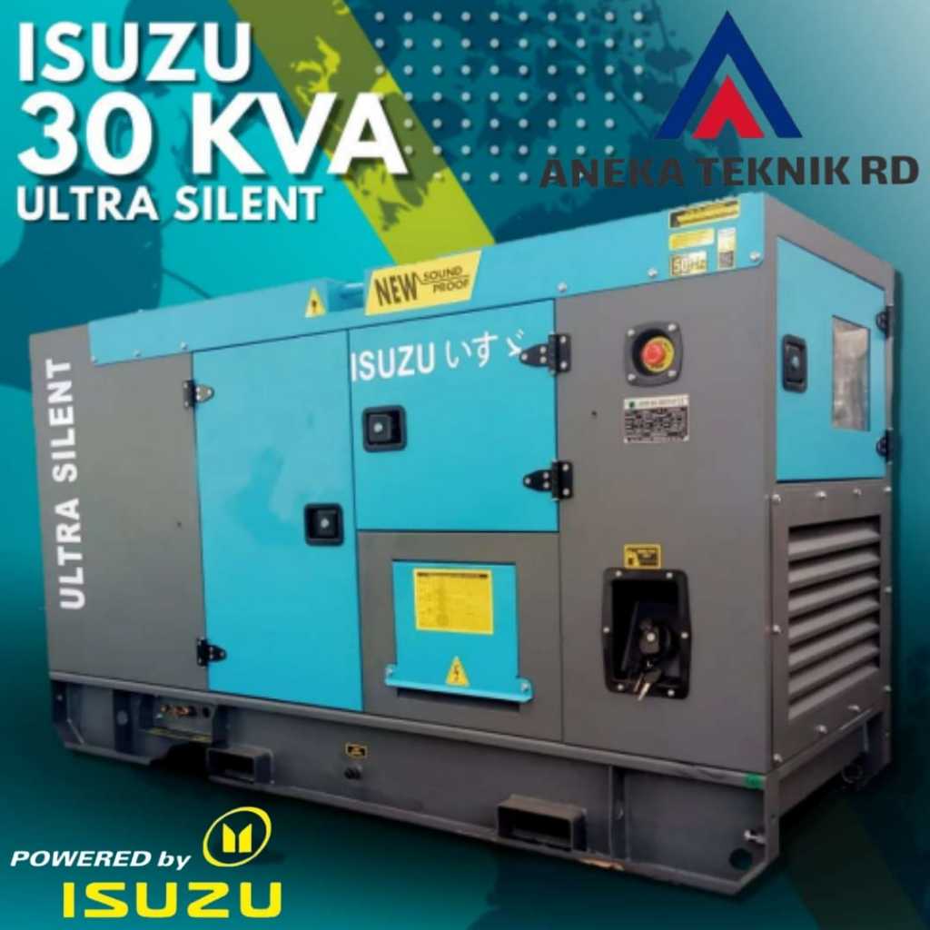 PROMO ‼️ Genset 30 KVA Isuzu Diesel - Ultra Silent