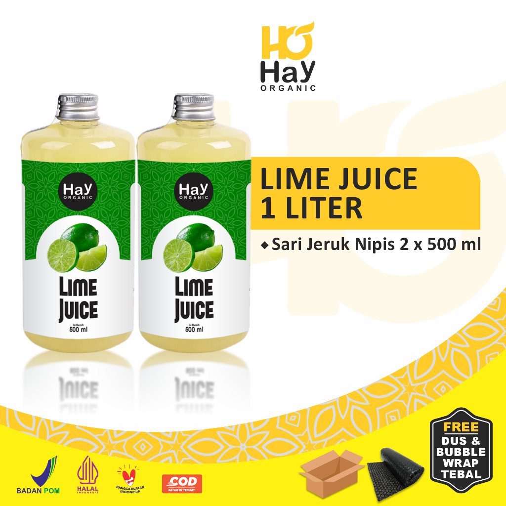 

Hay Organic - Sari Jeruk Nipis Murni 500 ml Pure Lime Juice Fresh