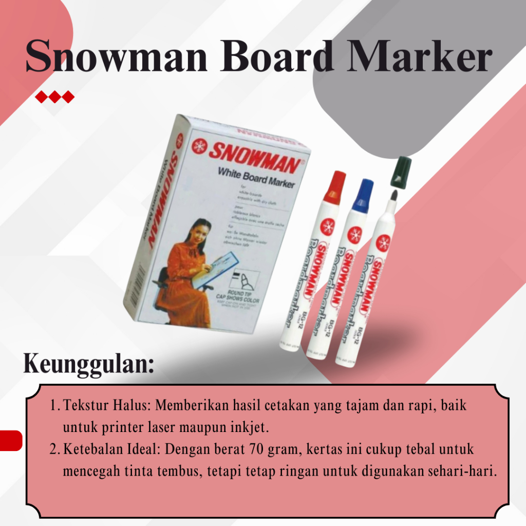 

Spidol Snowman White Board