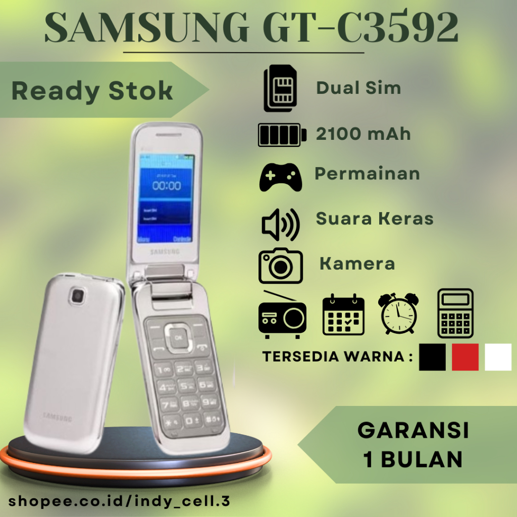 Samsung GT C3592 Samsung Lipat kamera Hp Jadul Hp Murah Samsung lipat 100% ory
