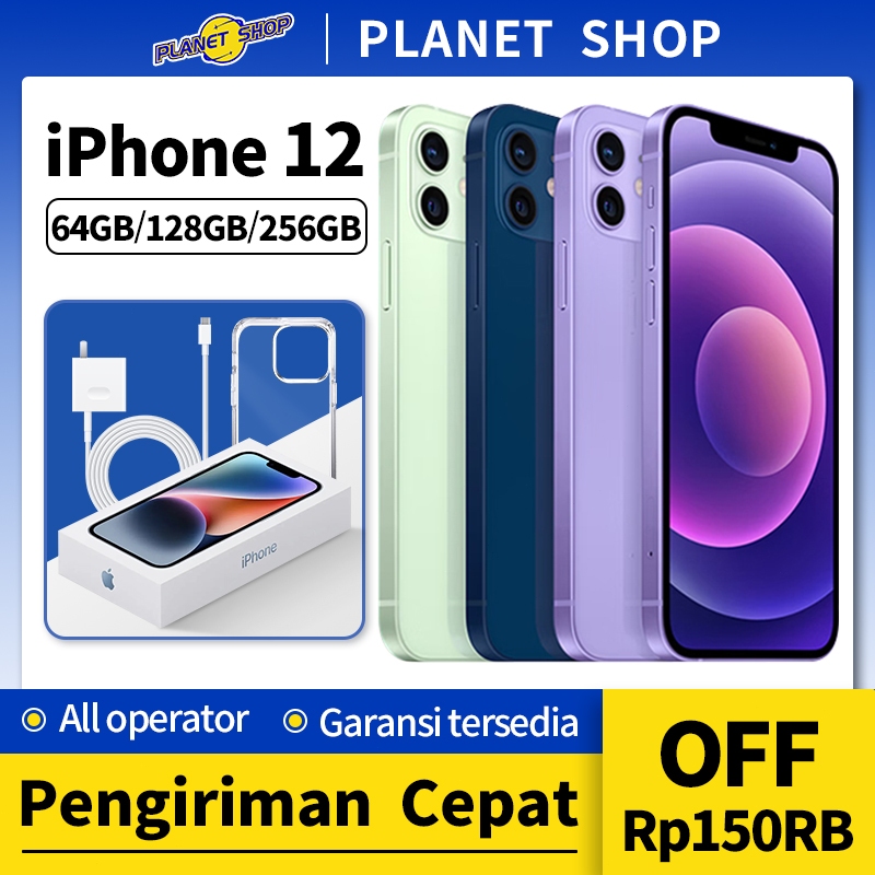 iPhone 12 Sceond 64 128 256GB Bekas HP iP 12 100% Original iPhone Seken iPhone 12 128GB iP 12 Second