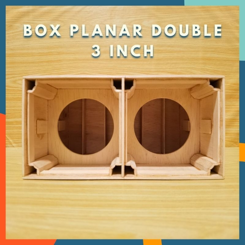 BOX PLANAR DOUBLE 3 INCH BOK SPEAKER MINIATUR BREWOG AUDIO