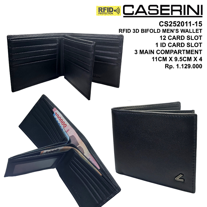 Caserini RFID Men's Wallet Dompet Pria Multifungsi anti Scan CS252011 CS252015 CS252016 CS252017
