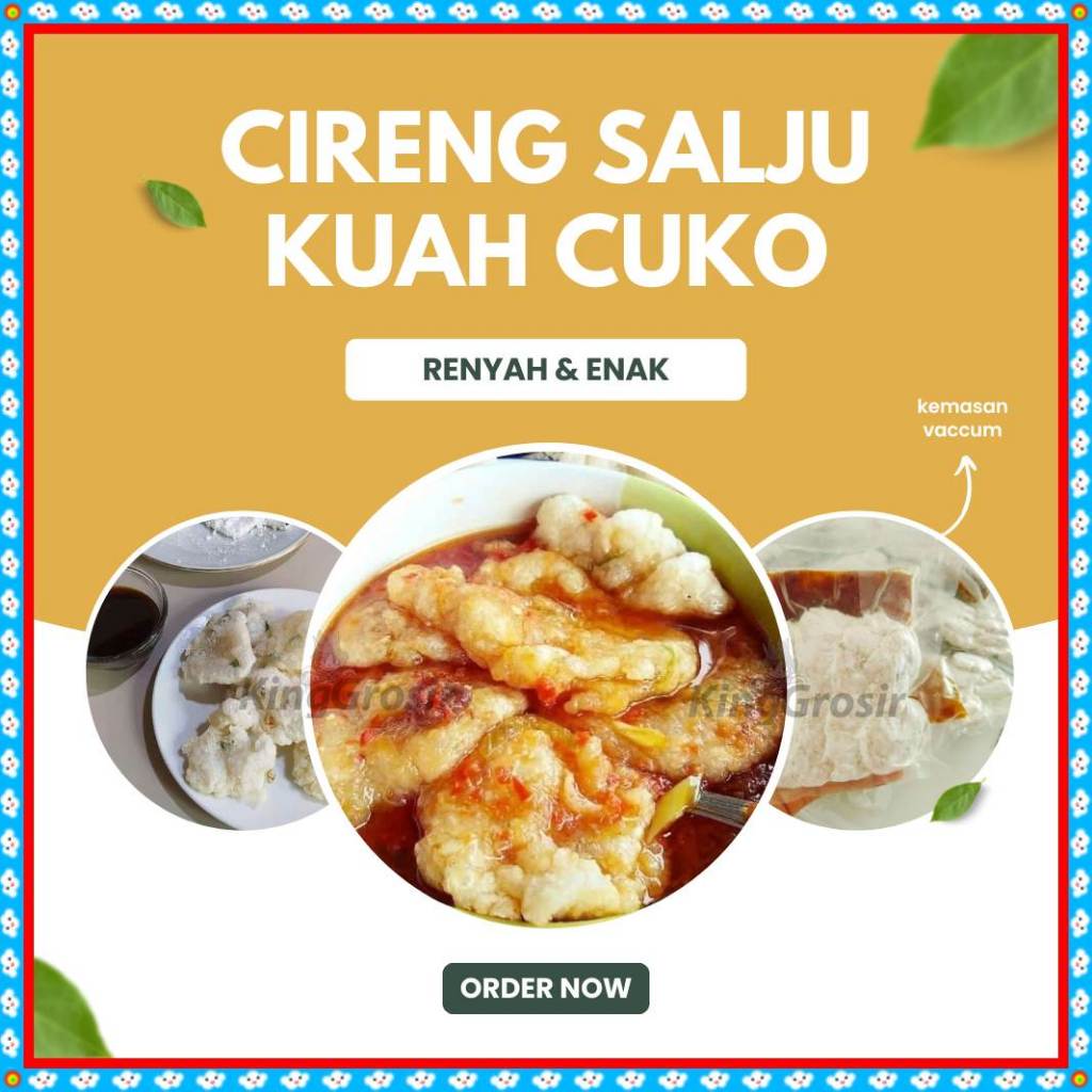 

Cireng Salju Kuah Cuko Frozen 1 Pack Isi 8 Snack Pedas Enak dan Murah