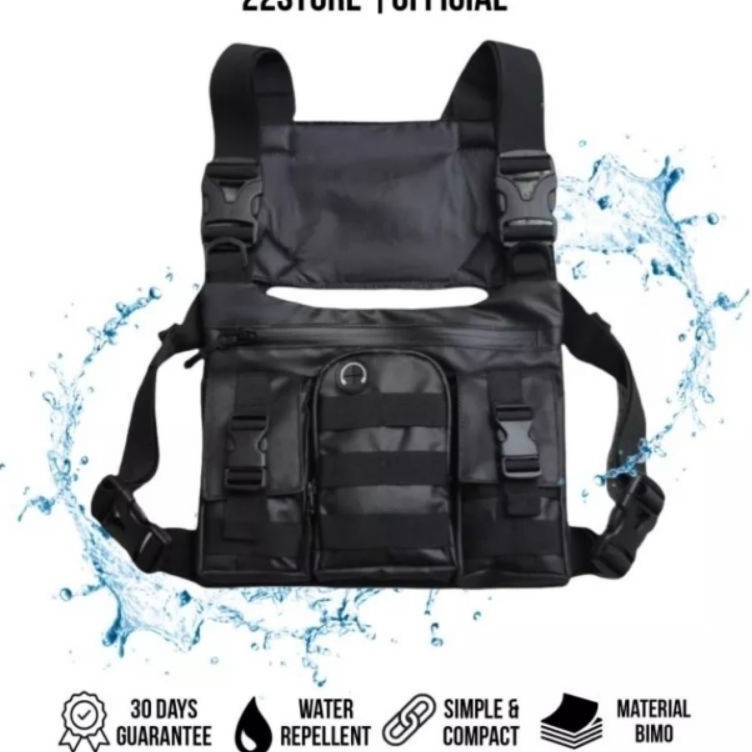 KODE S36W JM1Chest Bag Tas Dada Rompi Asli Anti Air Original Baepack Tas Pelindung dada Grab Tas Rom