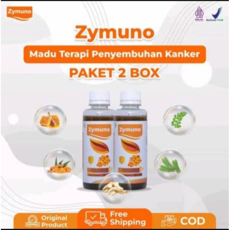 

Paket 2 ZYMUNO - Obati Benjolan Tumor Kanker Kista Miom Lipoma Promil PCOS Madu Herbal Original BPOM HALAL