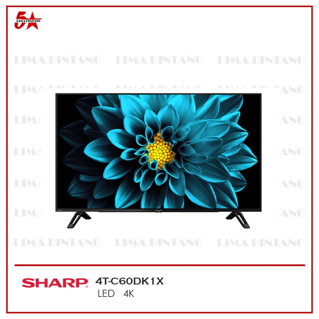 SHARP LED TV 60 Inch Android TV 4K 4T-C60DK1X