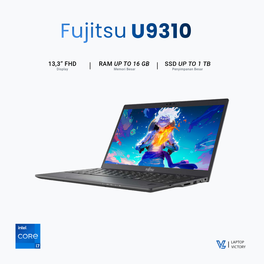LAPTOP FUJITSU LEFIBOOK U9310 U939 i7 GEN 10 RAM 16 GB SSD 1 TB SCREN 13 INC FHD