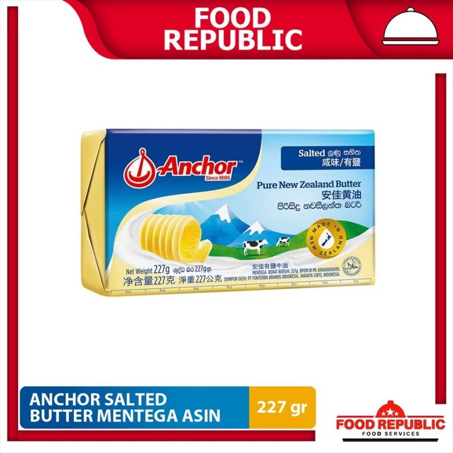 

SALTED BUTTER ANCHOR 227 GR HALAL - MENTEGA ASIN PREMIUM IMPORT ENAK