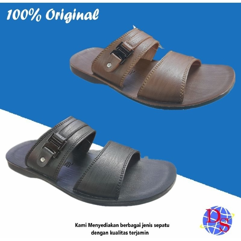 Sandal Pria Golden Way Strada 03 Sandal Kulit Pria