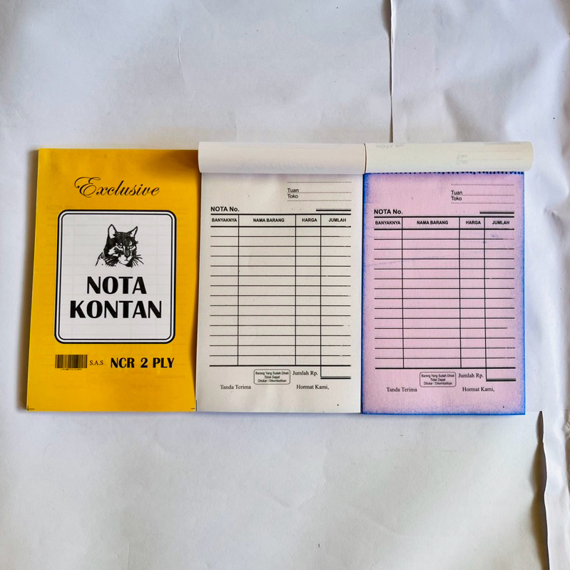 

Buku Nota 2 Ply Kecil NCR 1/4 Folio / Buku Nota Kontan Rangkap 2 Murah Ukuran 16x10cm