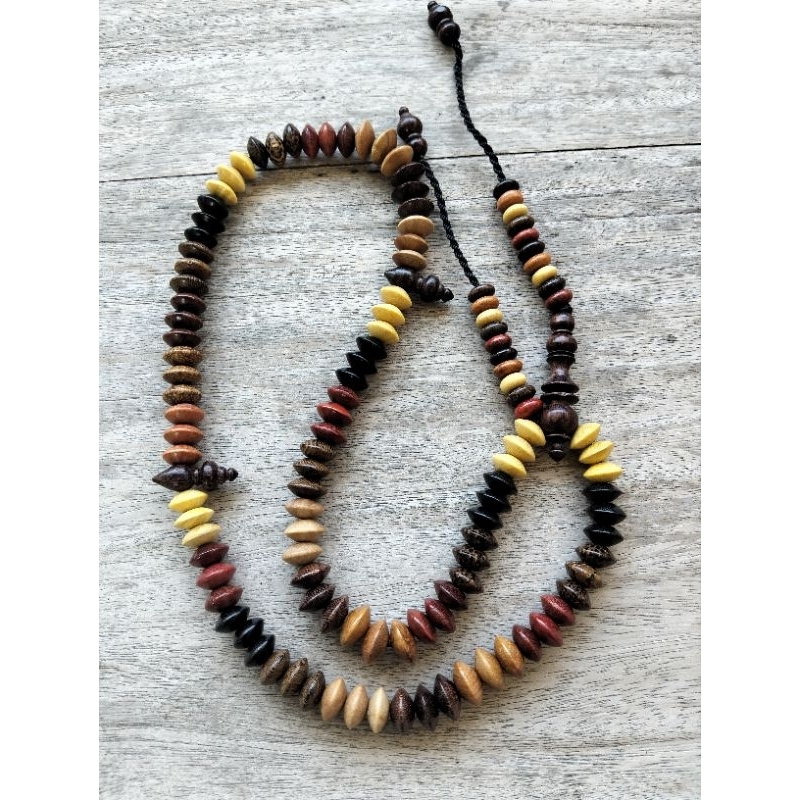 tasbih kombinasi 11 kayu bertuah model pipih 99 butir