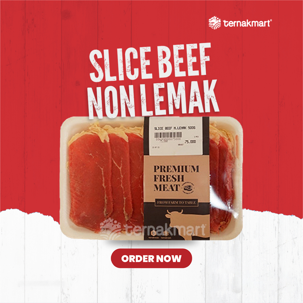

Promo 5.5 Ternakmart Daging Slice Non Lemak / Beef Slice 500Gr Masakan Harian