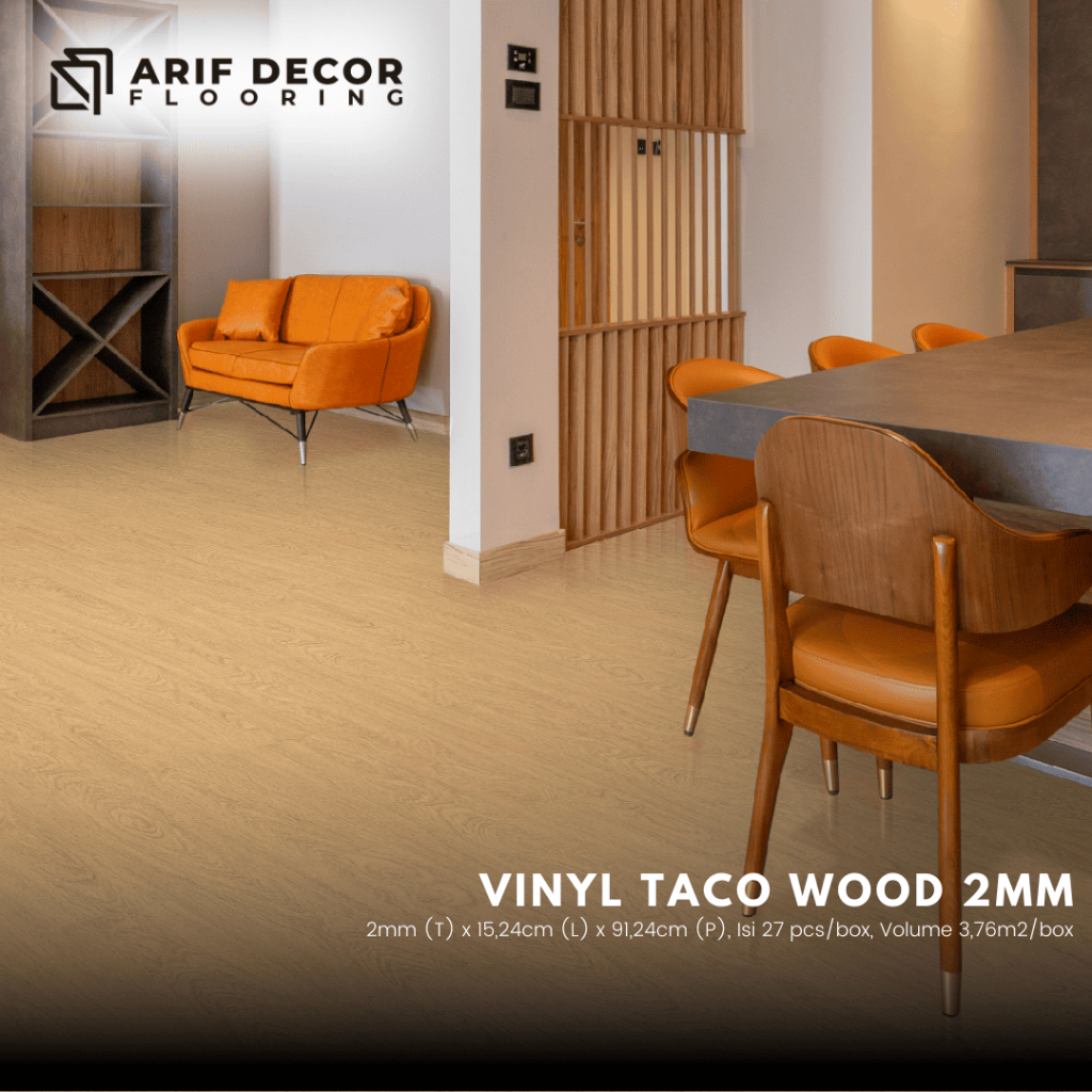 TACO Lantai Vinyl 2mm Motif Wood - Taco Flooring