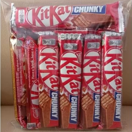 

Wafer kitkat chunky 38gr isi 12pcs rasa cokelat original murah