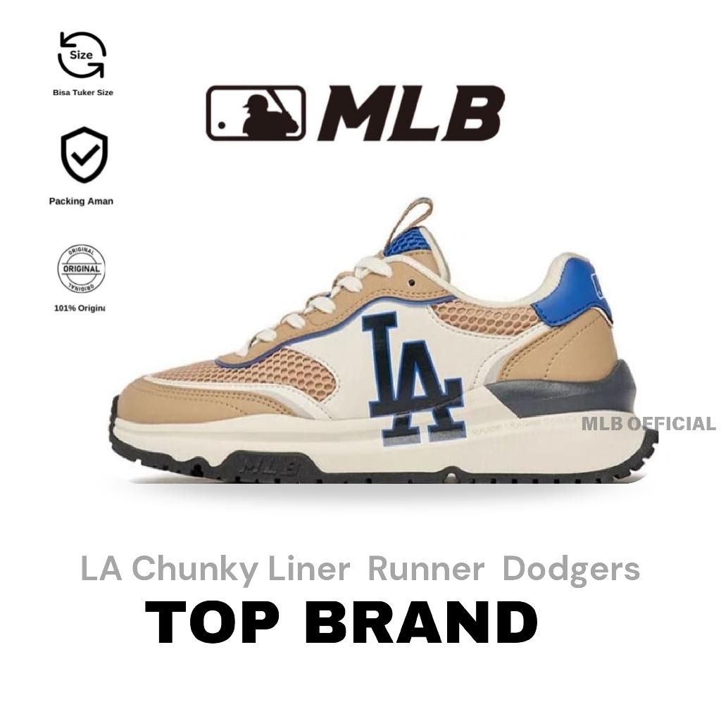 Sepatu MLB Chunky Runner LA Dodgers / MLB Original