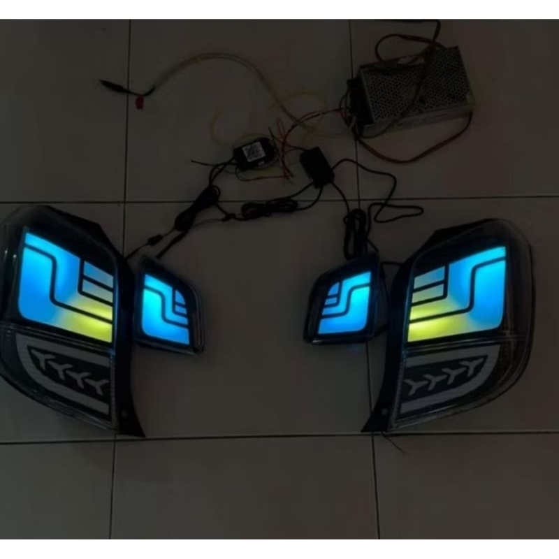 Stoplamp Agya Ayla 2019 Full custom RGB Matrix padlepop