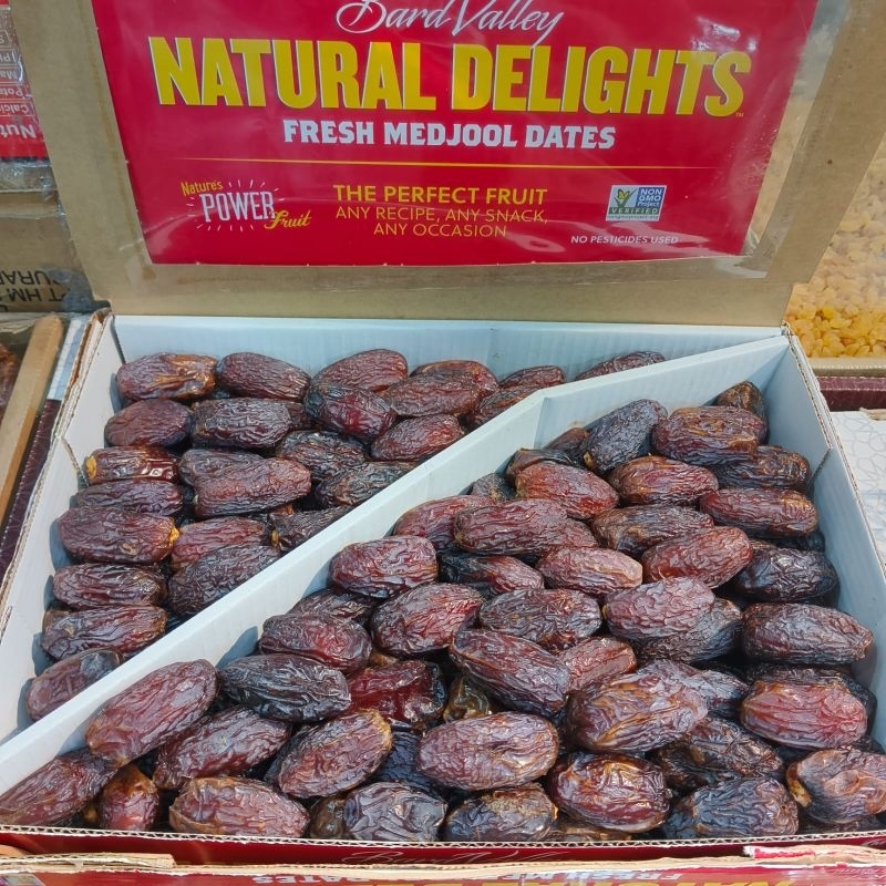 

Kurma Medjool Medjoul Jumbo Natural Delight Bard Kemasan 5kg