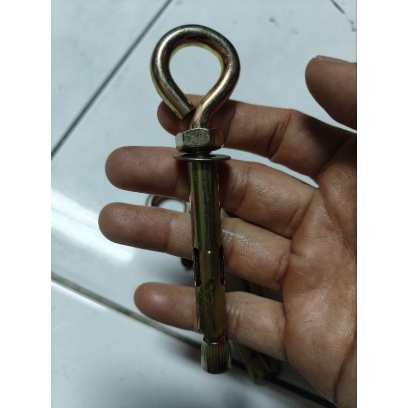 eye anchor bolt m10x80 / eye bolt m10x80 mm / eye dynabolt gantung tutup m10x80 / eye anchor m10x80 