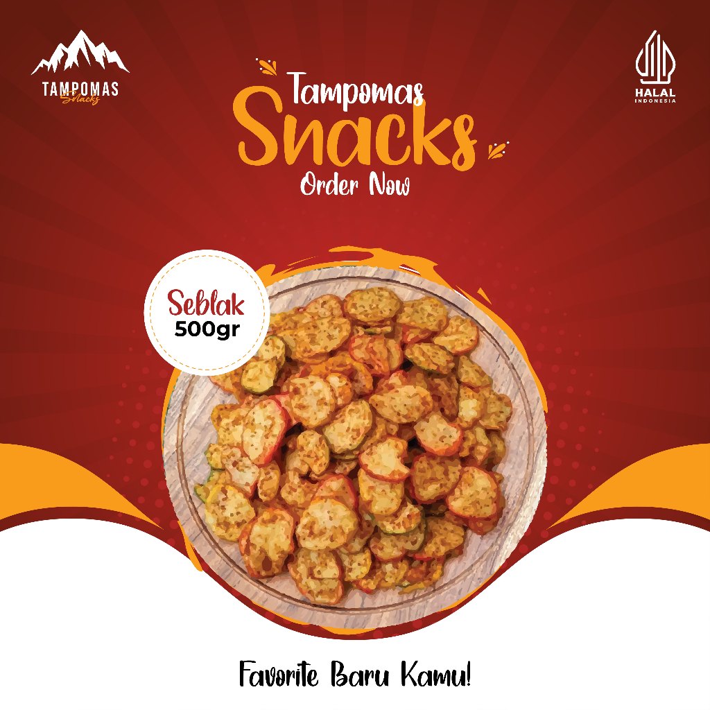 

Tampomas Snacks - Kerupuk Seblak/Seblak Kering Pedas 500gr