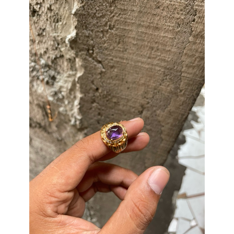 Cincin kecubung asihan kristal