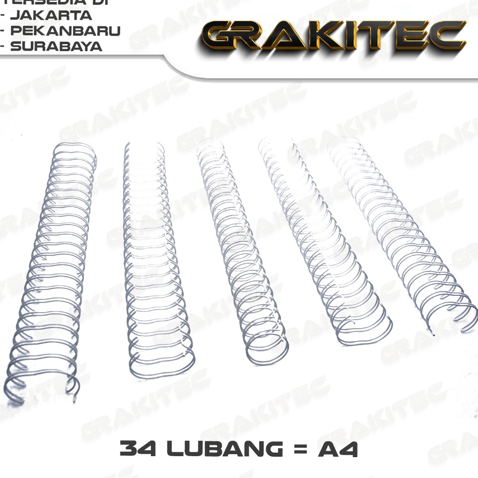 

KODE K98R Ring Kawat Spiral Jilid Spiral A4 31 34 lubang