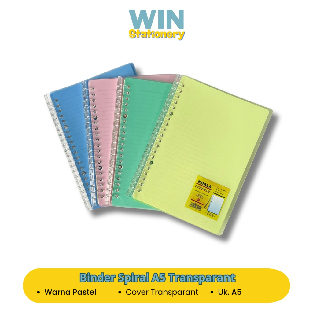 

Binder Spiral Transparant A5 Alat Tulis Sekolah Kampus Kantor