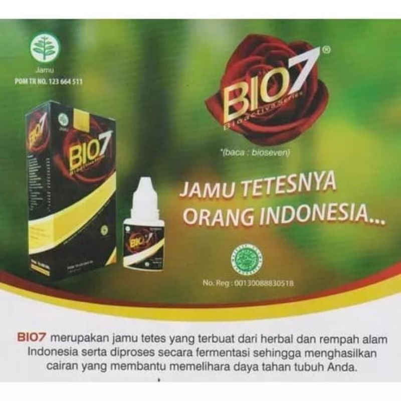 BIO7 BIO SEVEN 15ML JAMU TETES HERBAL BIO7 SEHAT HERBAL ASLI