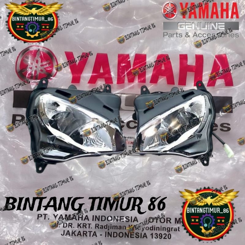 REFLEKTOR LAMPU DEPAN ASSY SET KANAN ATAU KIRI R25 NEW ORIGINAL YGP (BS7)