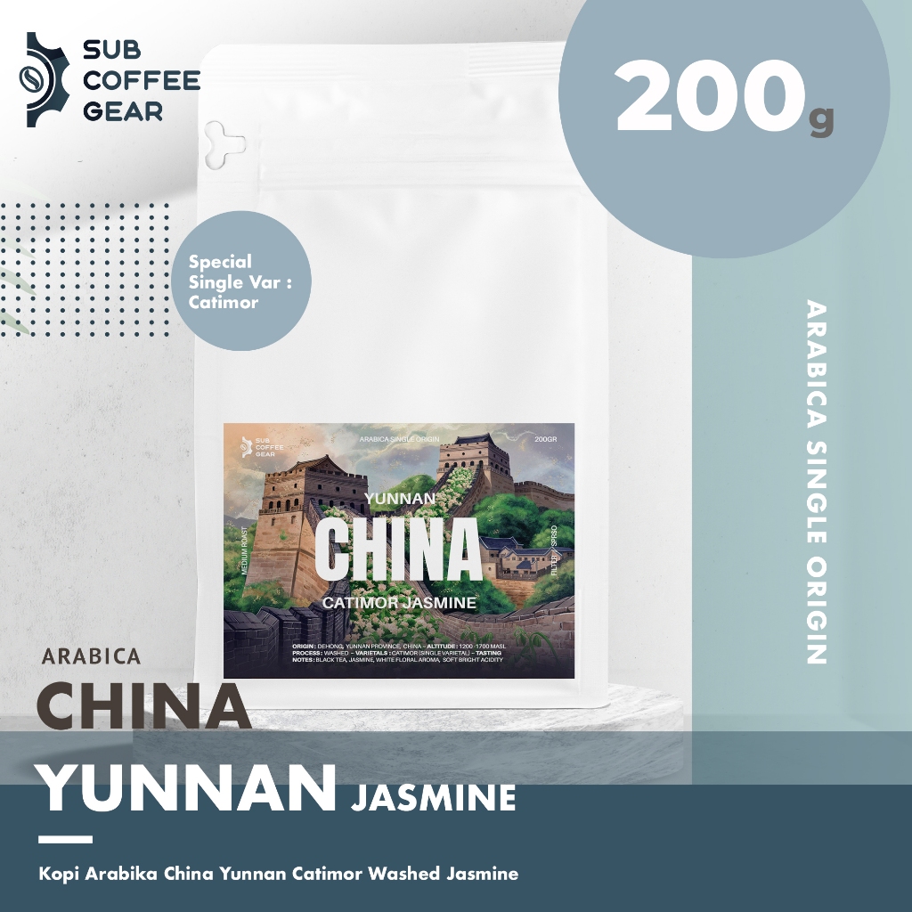 

KOPI ARABIKA CHINA YUNNAN CATIMOR JASMINE WASHED PUER DEHONG SINGLE ORIGIN COFFEE ARABICA SPECIALTY COFFEE BEAN BIJI KOPI PREMIUM GRADE 1 KOPI BUBUK ROASTED COFFEE BEAN BIJI KOPI SANGRAI FOR FILTER, TUBRUK, ESPRESSO, BUKAN BLEND KOPI MURNI IMPOR TIONGKOK