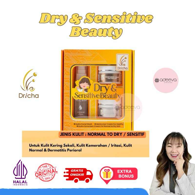 DRICHA - Dry and sensitve beauty kit Dricha skincare By Dr ika