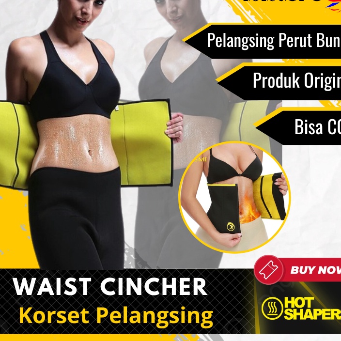 Murah Korset Pelangsing Perut Buncit Ori Alat Pembakar Lemak Korset Slimming Waist Cincher Pengecil 