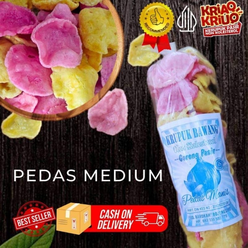 

Terlaris Kerupuk Sehat Goreng Pasir Rasa Bawang Pedas Manis