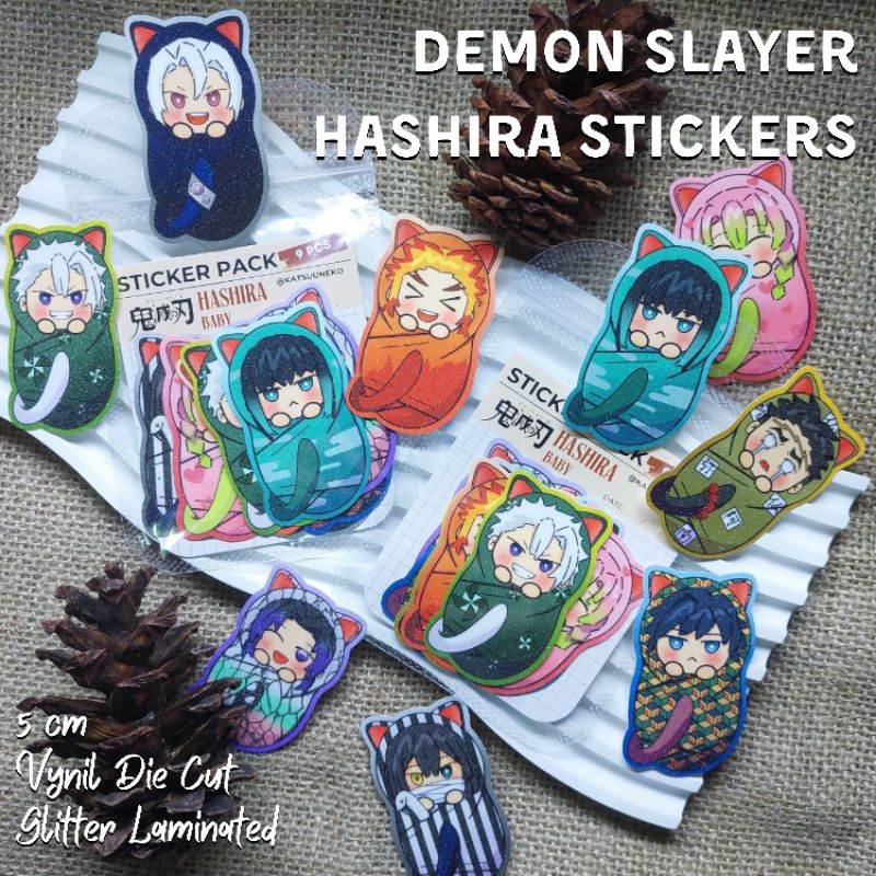 

Demon Slayer Sticker Hashira Babies ★ Kimetsu no Yaiba 9 Pilar ★ Anime Merch by Katsuuneko