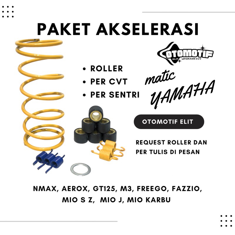 PAKET UPGRADE CVT YAMAHA, PAKET UPGRADE CVT MIO NMAX AEROX MIO J