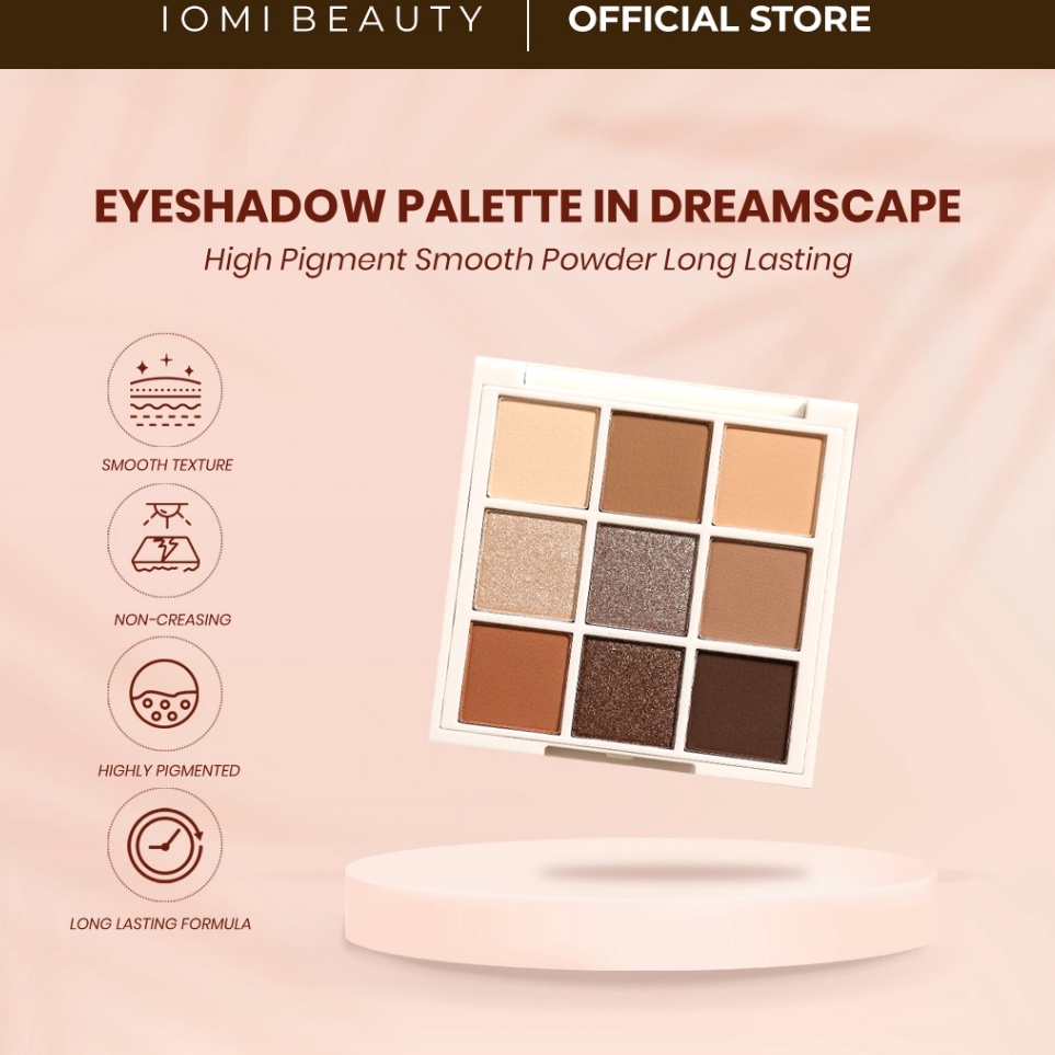 Model Favorit IOMI Beauty  Eyeshadow Palette in Dreamscape  Palette Makeup Long Lasting Pigmented Na