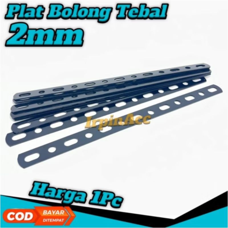 Breket Plat Bolong Besi Tebal 2mm 3mm 4mm