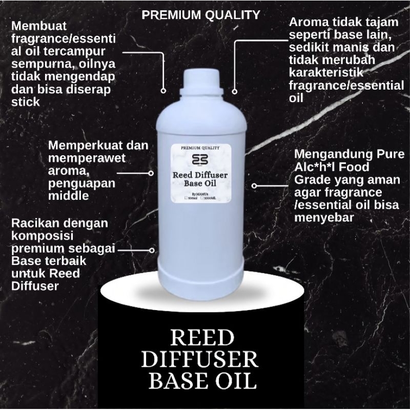 PREMIUM BASE REED DIFFUSER | BASE OIL REED DIFFUSER | CAIRAN DASAR REED DIFFUSER | MAMU8