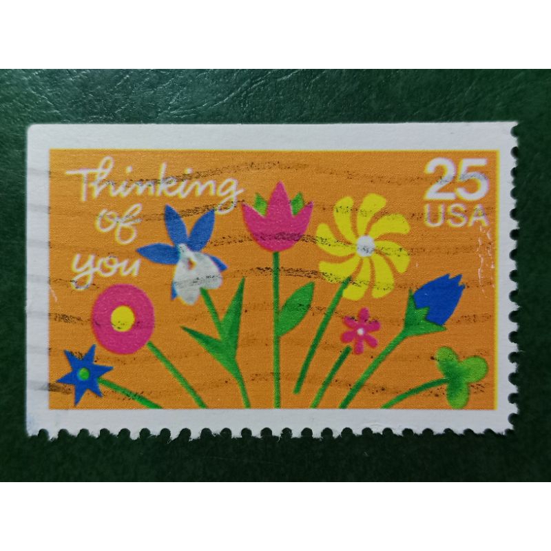 

Prangko USA 25 Cents Thinking of You Tahun 1988 USED