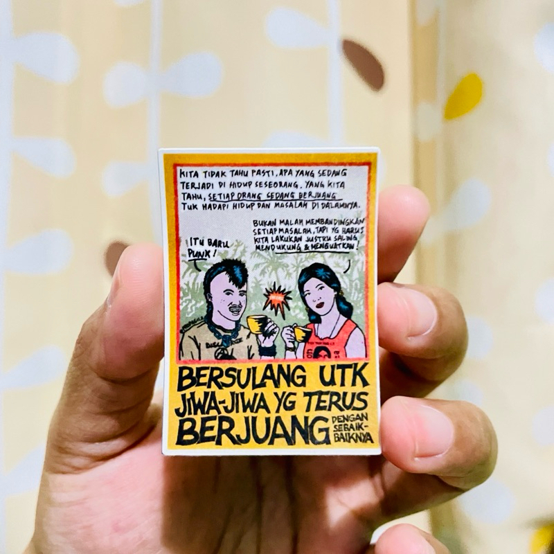 

Stiker BERSULANG UTK JIWA JIWA YG BERJUANG | Sticker Aesthetic | Stiker Helm | Stiker HP | Stiker Laptop