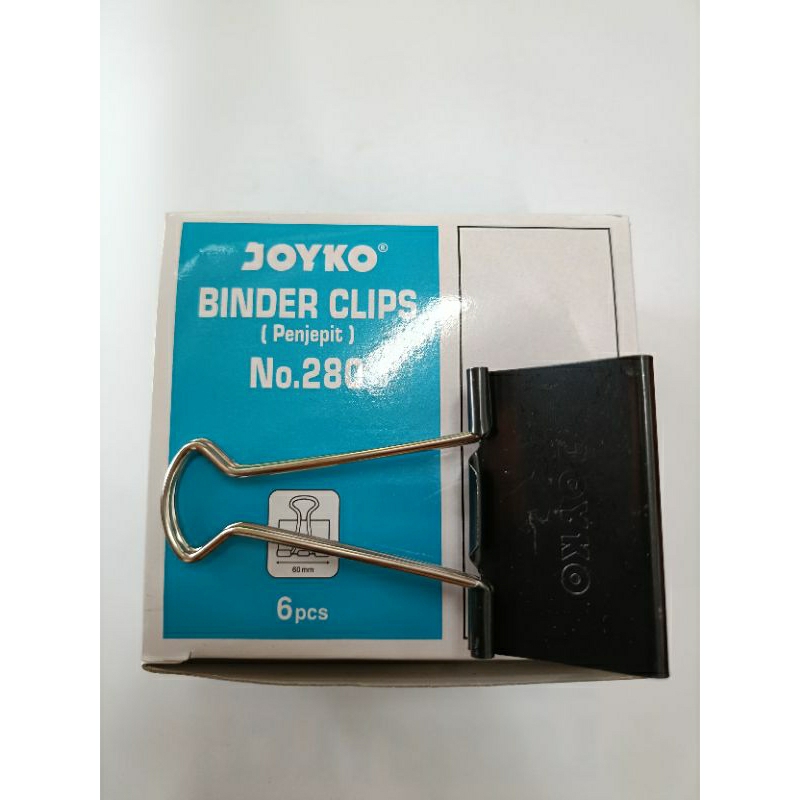 

PENJEPIT KERTAS/BINDER CLIP JOYKO 280 (ISI 6 PCS)