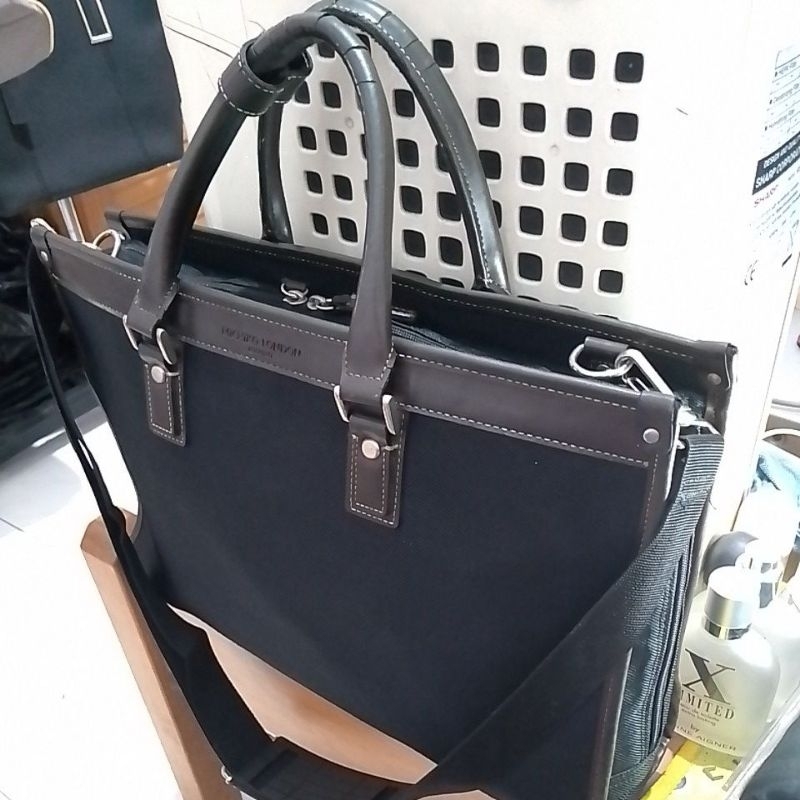 Tas Kerja kulit mixed kanvas MICHIKO LONDON...